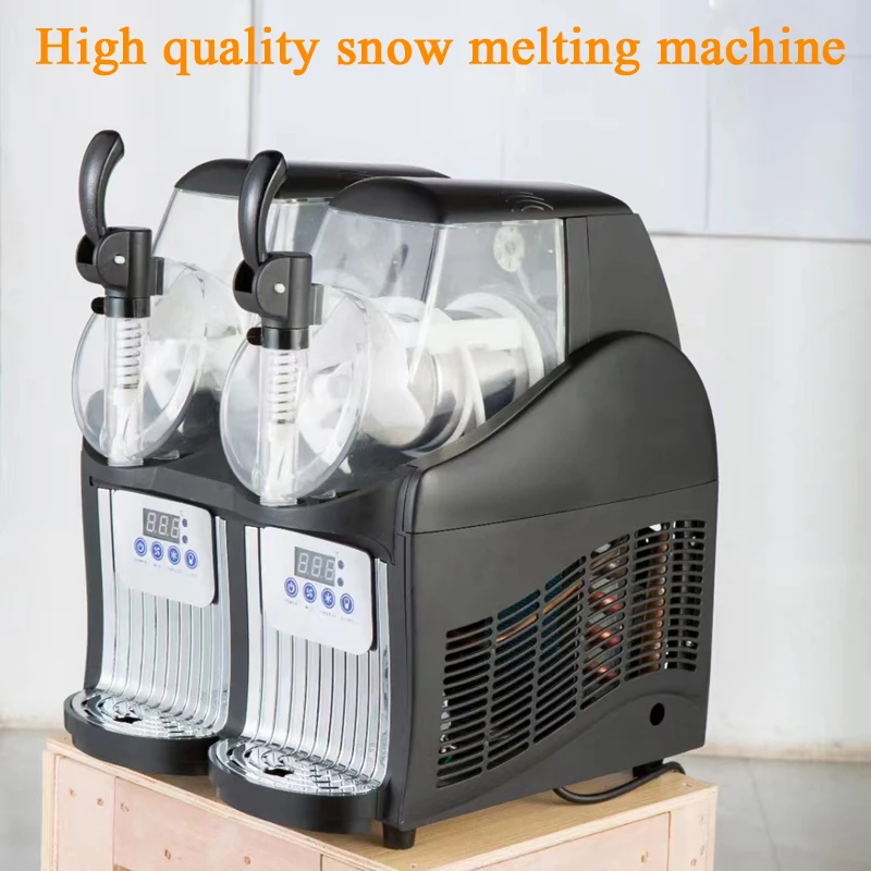 

300W Mini Home Juice Beverage Ice Slushy Machine for Supermarkets Cafes Restaurants Bars With LED Light Cover