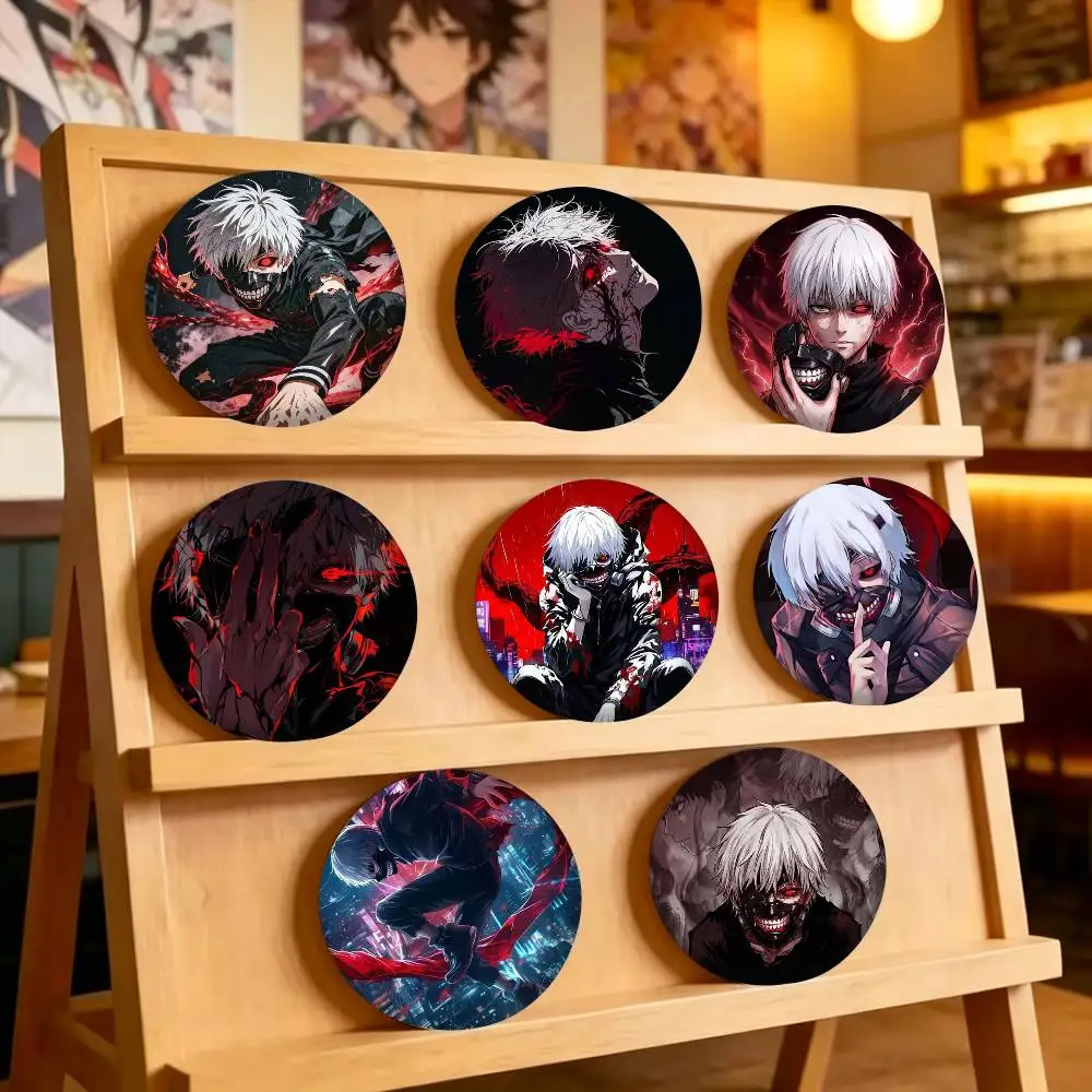 Pop Anime T-Tokyo Ghoul 25mm 32mm 44mm 58mm 75mm Brooches Badges Pins for Accessories Gift