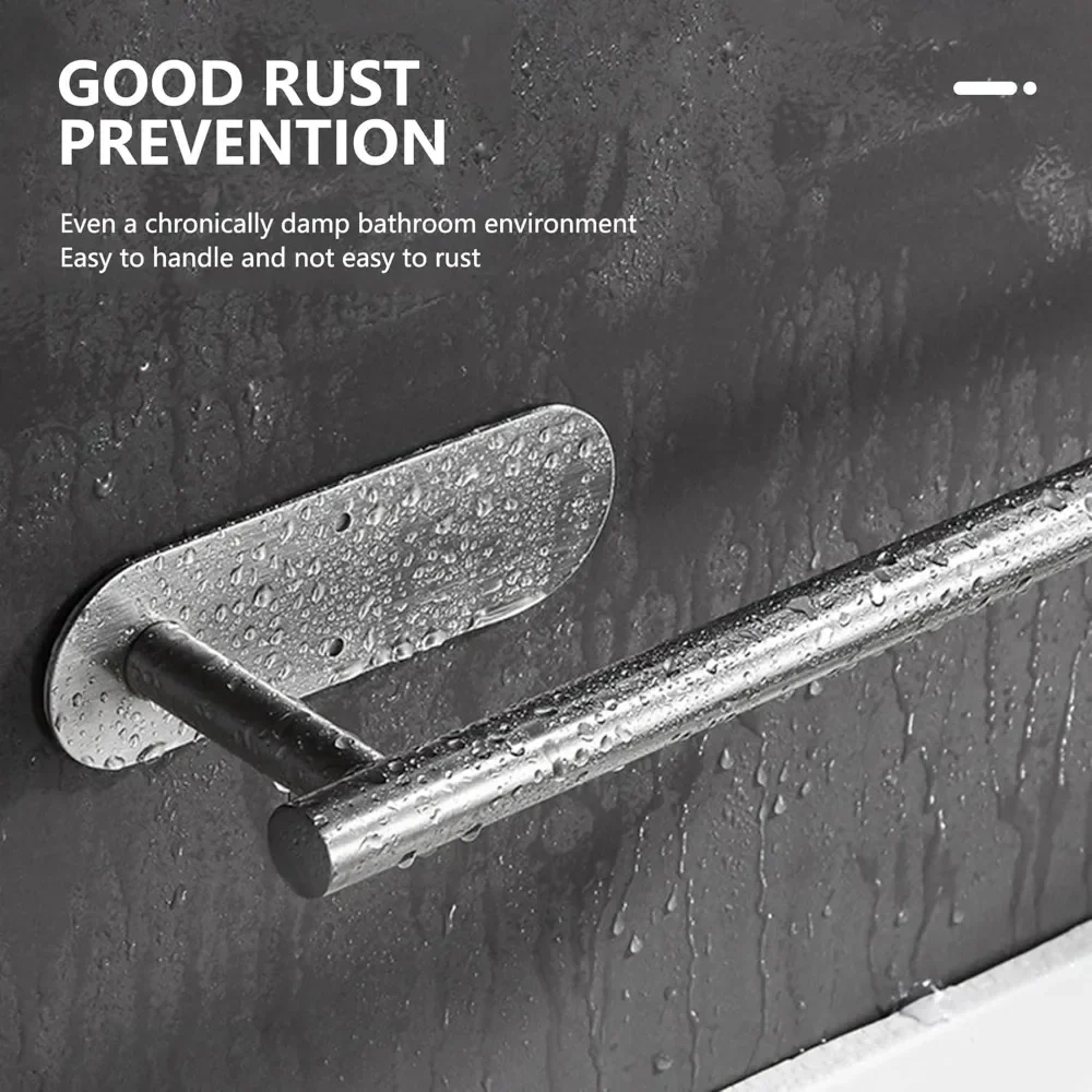 

Держатель для бумажных полотенец из нержавеющей стали, самоклеящаяся кухня, держатель для рулонов бумаги, ванная комната, неперфорированная, удлиненная полка для хранения