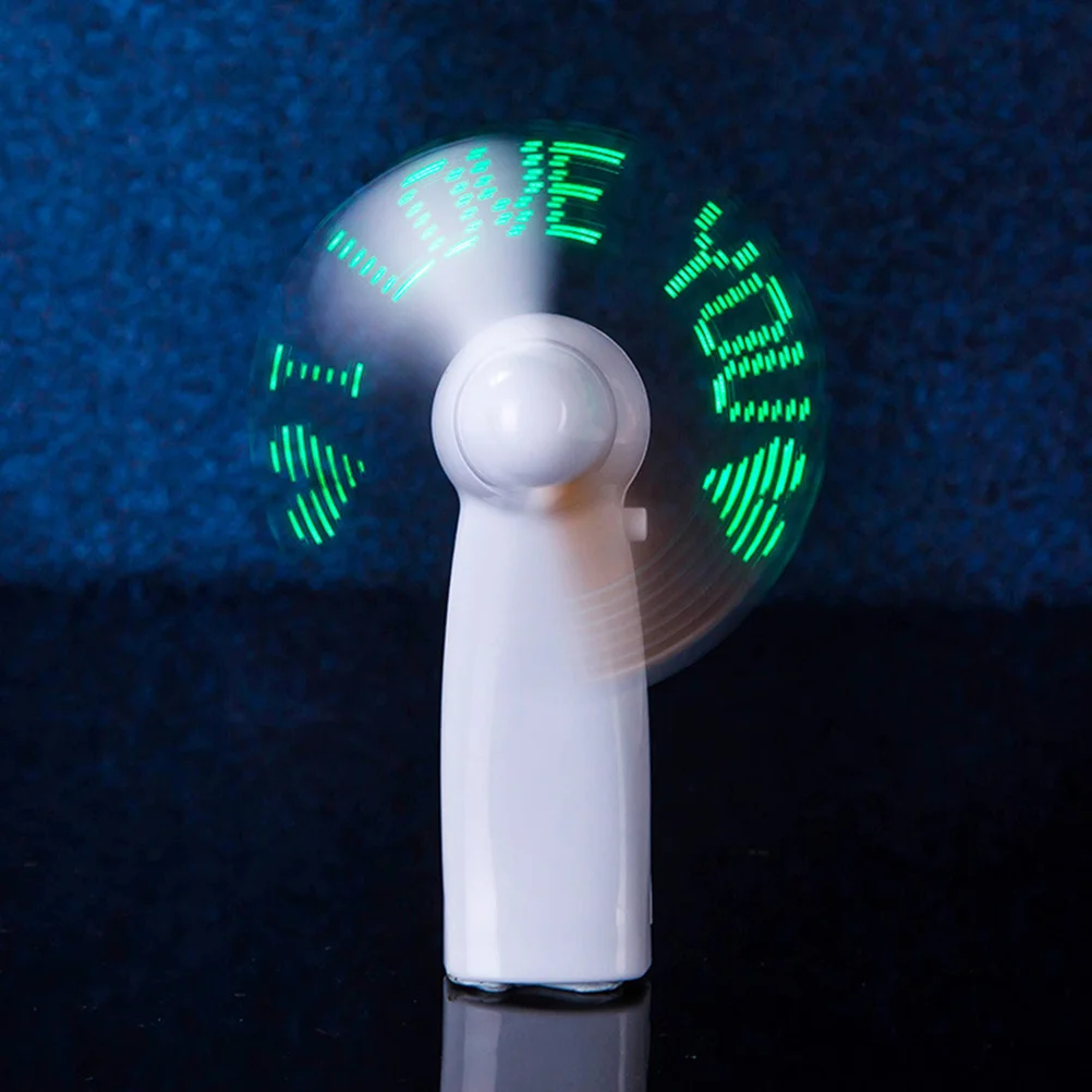 Draagbare draagbare miniventilator Glanzend kantoor LED-licht Glad oppervlak Praktisch voor thuiswinkel Miniventilator