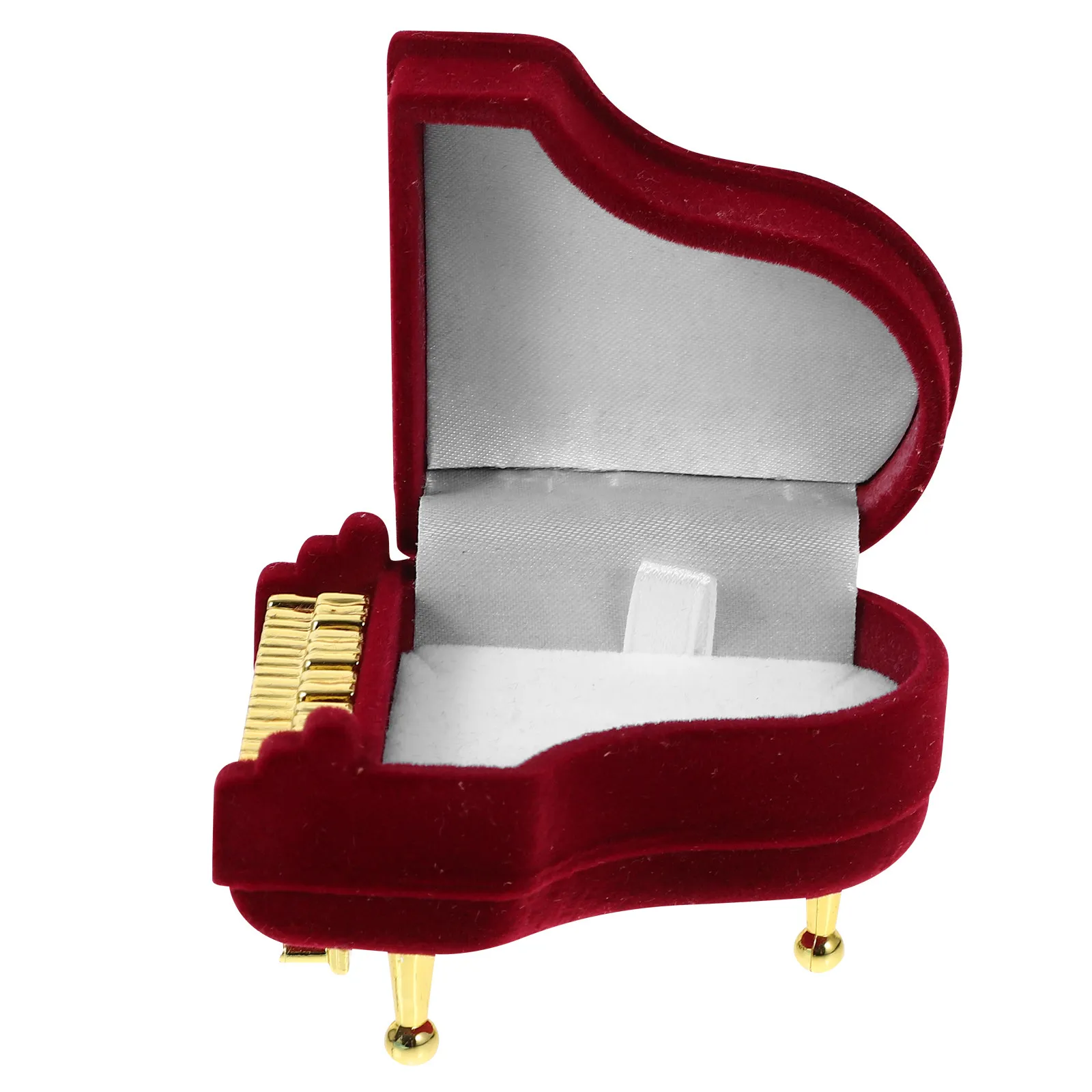 

Футляр для хранения колец в форме пианино, подарочная коробка для помолвки, свадьбы, Дня святого Валентина, маленькая коробка для предложения руки и сердца, декоративный футляр для демонстрации ювелирных изделий