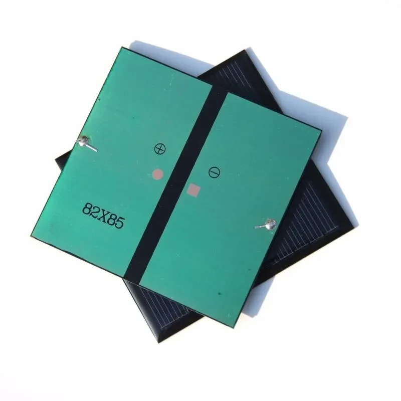 BUHESHUI Mini 1 Вт 6 В модуль поликристаллической ячейки солнечная панель зарядное устройство образовательные наборы эпоксидная смола 85X82 мм 10 шт./лот