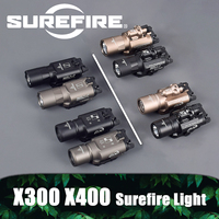 Tactical SureFire X300 X400 Flashlight Airsoft For Glock 17 Hunting Pistol 20mm Rail X300U X400U SF Weapon Gun LED Light