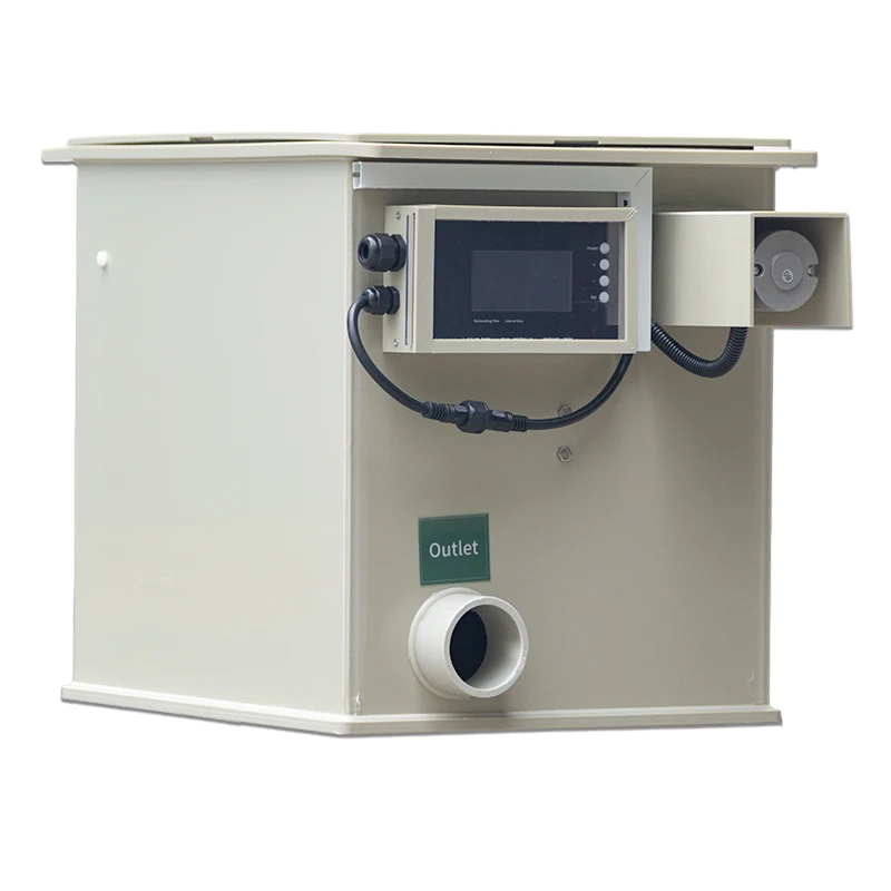 Fish pond filter PP automatic rotary drum filter suitable for aquariums 10t/h 2650 gallon carp pond drum filter