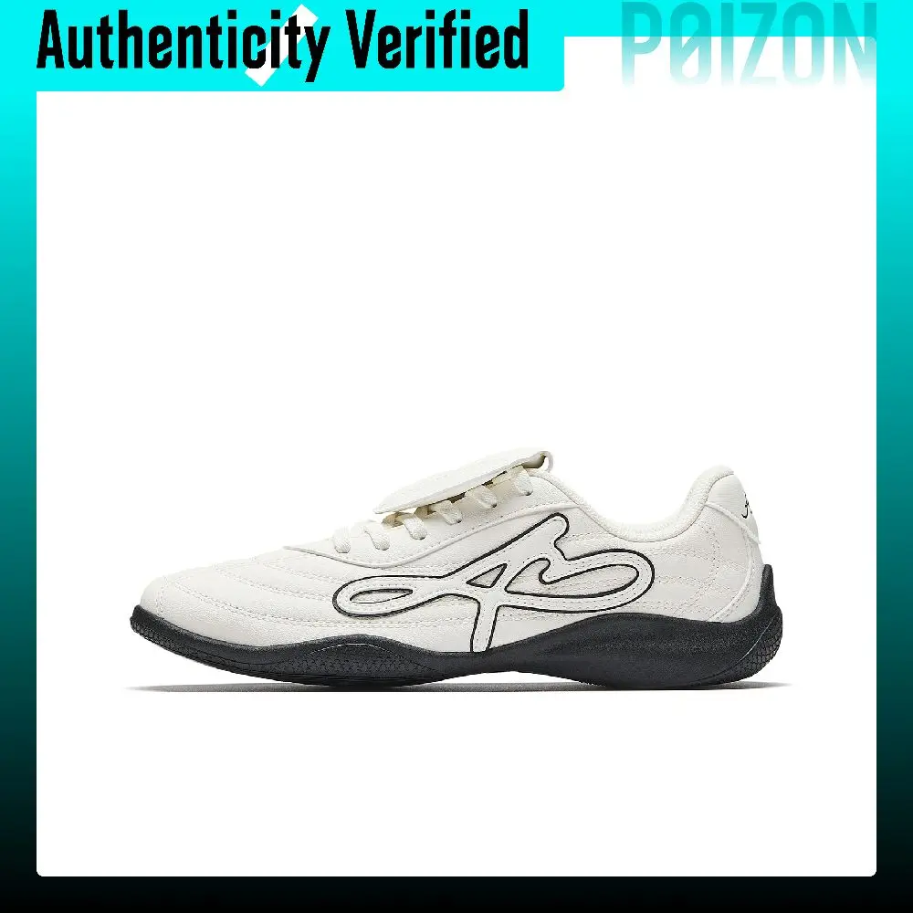 Anta Abrasion Resistant Lightweight Breathable Low top Casual Shoes Women's Ivory White/Basic Black 922628804-3