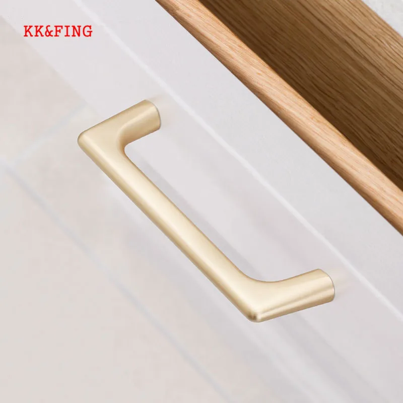 KK&FING Pearl Gray Gold Zinc Alloy Cabinet Knobs And Handles Solid Drawer Knobs Kitchen Cupboard Pulls Furniture Handle Hardware