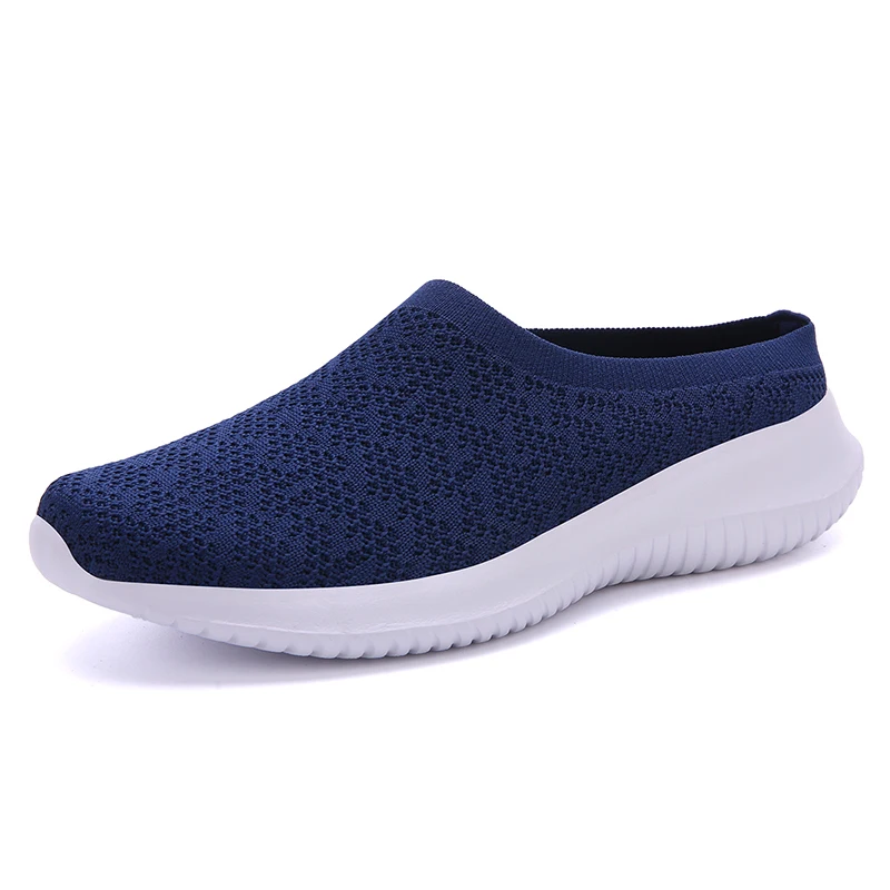 New large size women's half-shoe fashion mesh breathable thick-soled sneakers women shoes running casual vulcanized shoes