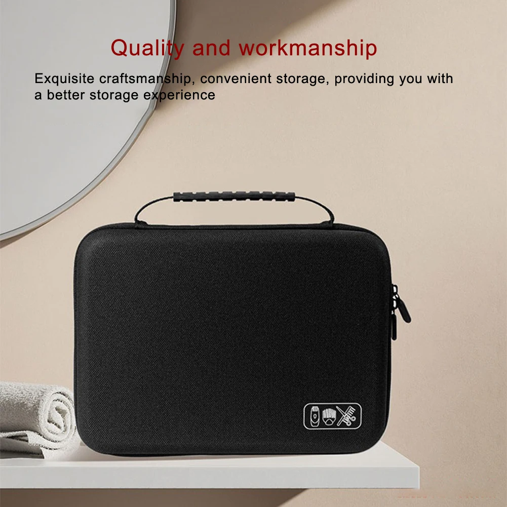 Portable EVA Carrying Case For Hair Trimmer Shock-Resistant Waterproof Haircutting Tool Storage Case Organizer Bag For Travel