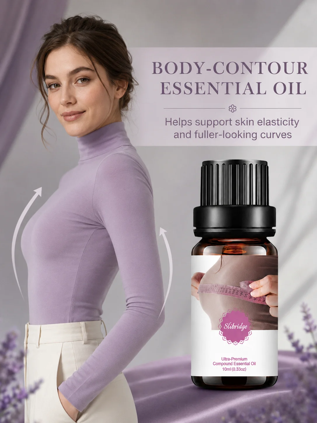Skin Resilience Boost Body Oil Target Dull and Slack Chest Skin Gentle Daily Conditioning to Enhance Bust Visual Look