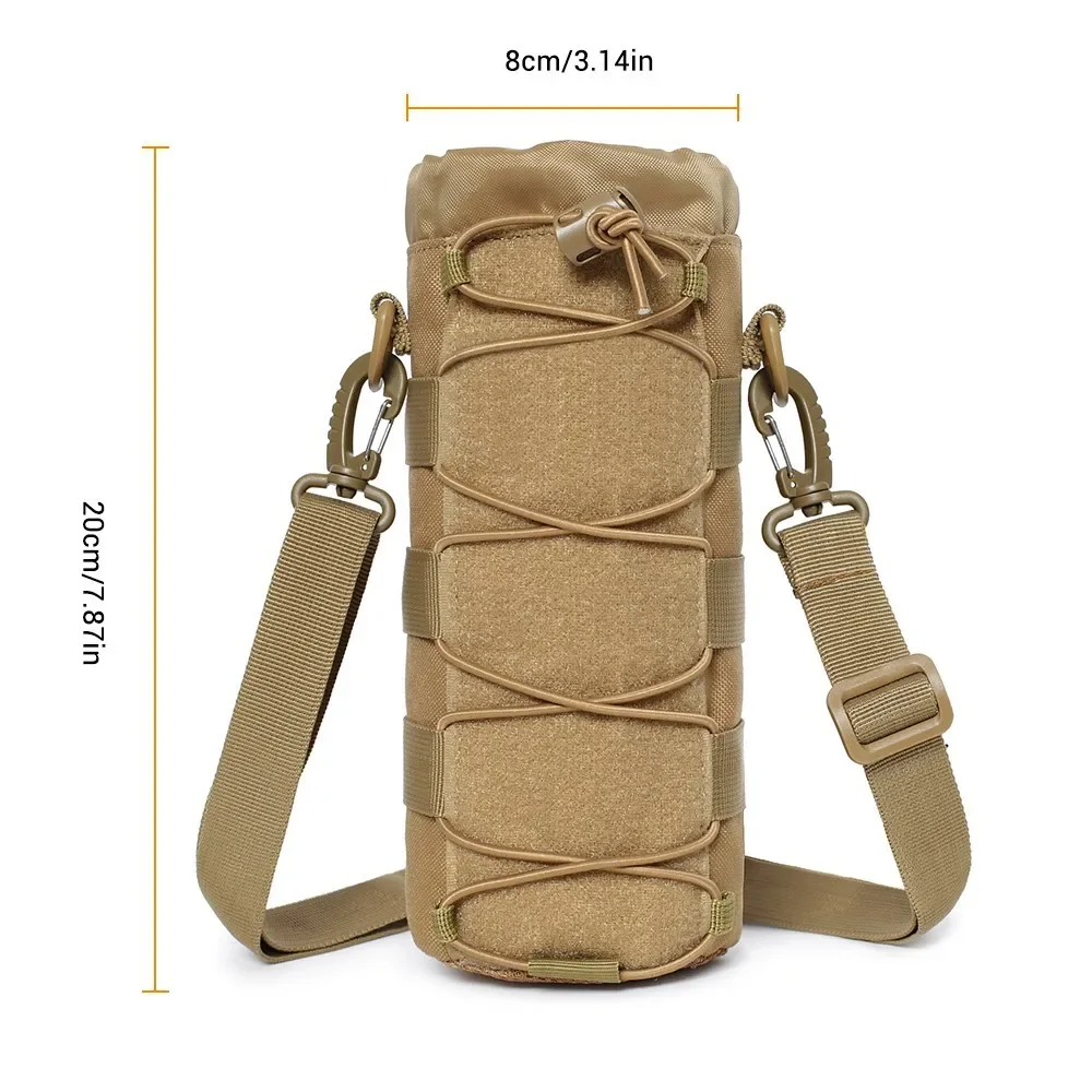 Tactical Molle Water Bottle Pouch Shoulder Bag Outdoor Travel Hunting Camping Hiking Cycling Kettle Canteen Holder Waist Bags