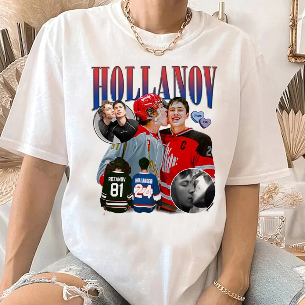 

Connor Storrie Ilya Rozanov Hudson Shane Vintage 90s Graphic T Shirts Men Women Rivalry Hockey Romance T-Shirt Couple Tops Tees