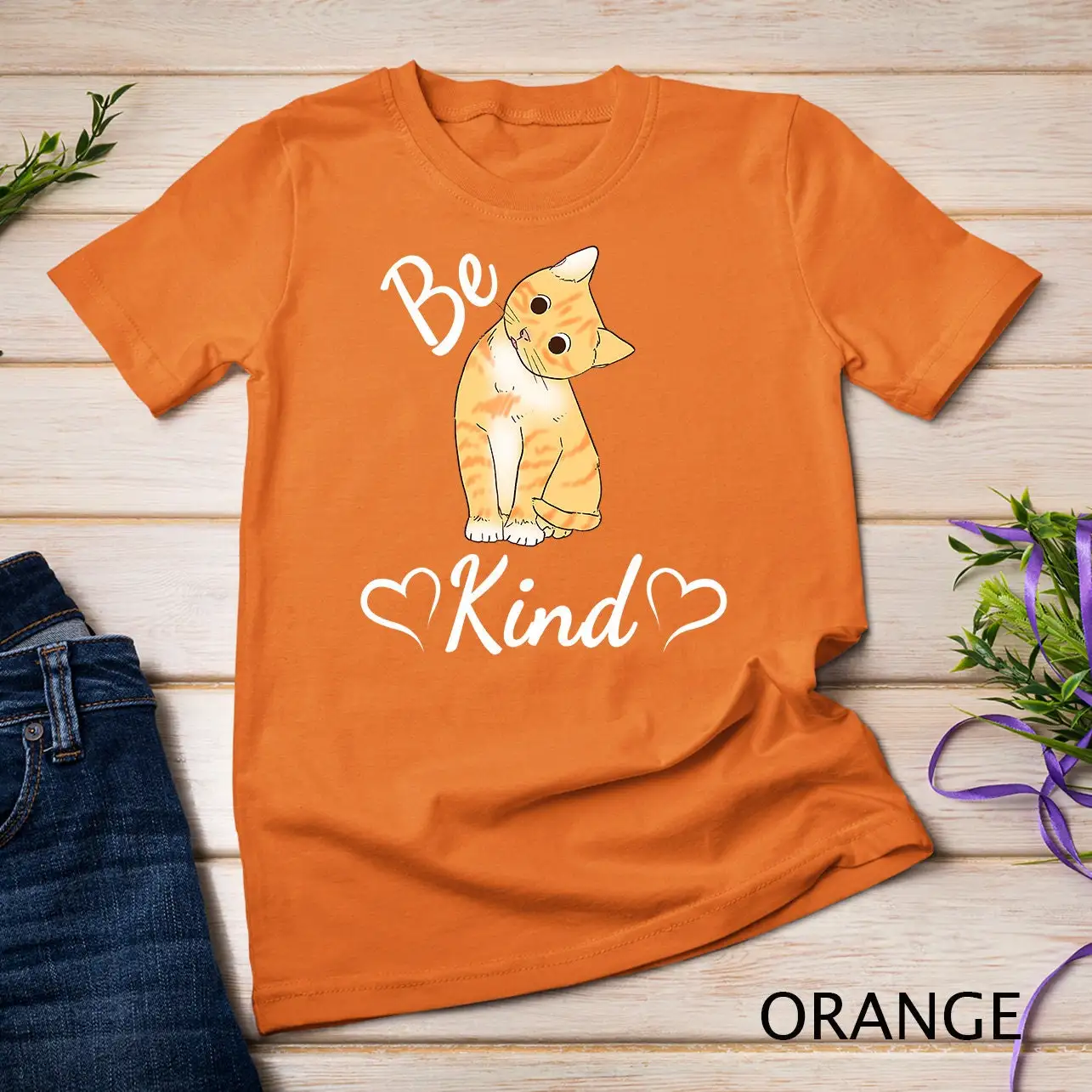 Unity Day Orange Cat Anti Bullying Be Kind T Shirt Sweat