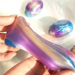 Diy cor transparente slime cola brinquedos suprimentos limpar macio slimes espuma massa plasticina nuvem lodo bola argila kit para crianças