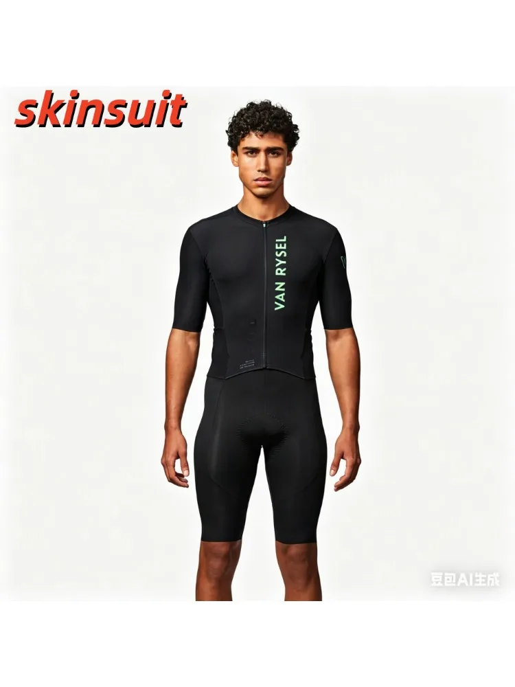 AliExpress NONE Cycling Triathlon Suit Men Cycling Short Sleeve Quick Dry Jumpsuit Trisuit skinsuit Bicycle Equipment Mono Ciclismo Hombre 2026