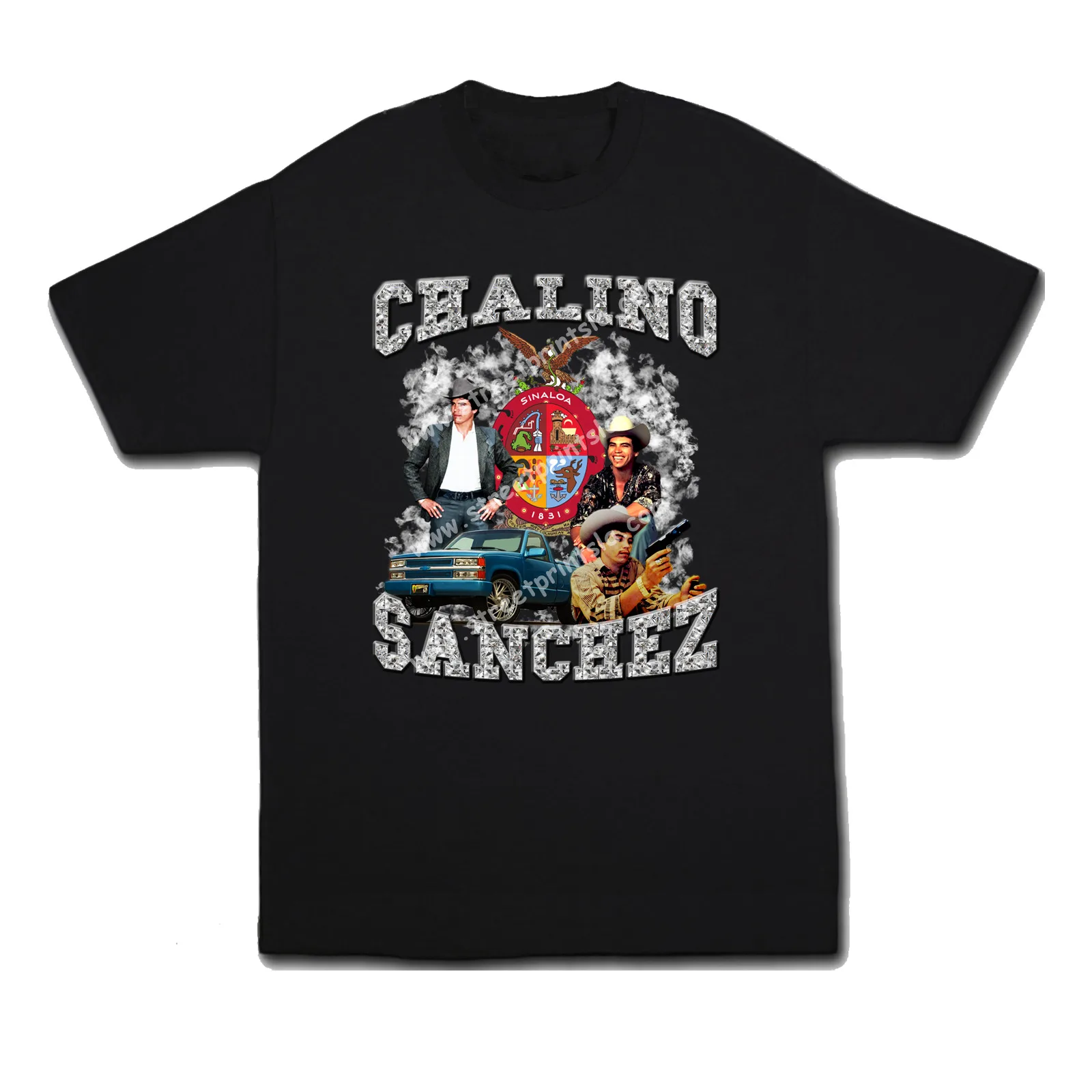 

Chalino Sanchez El Pelavacas Tee Shirt Sinaloa Culichi Corridos Paisa Narco Mex