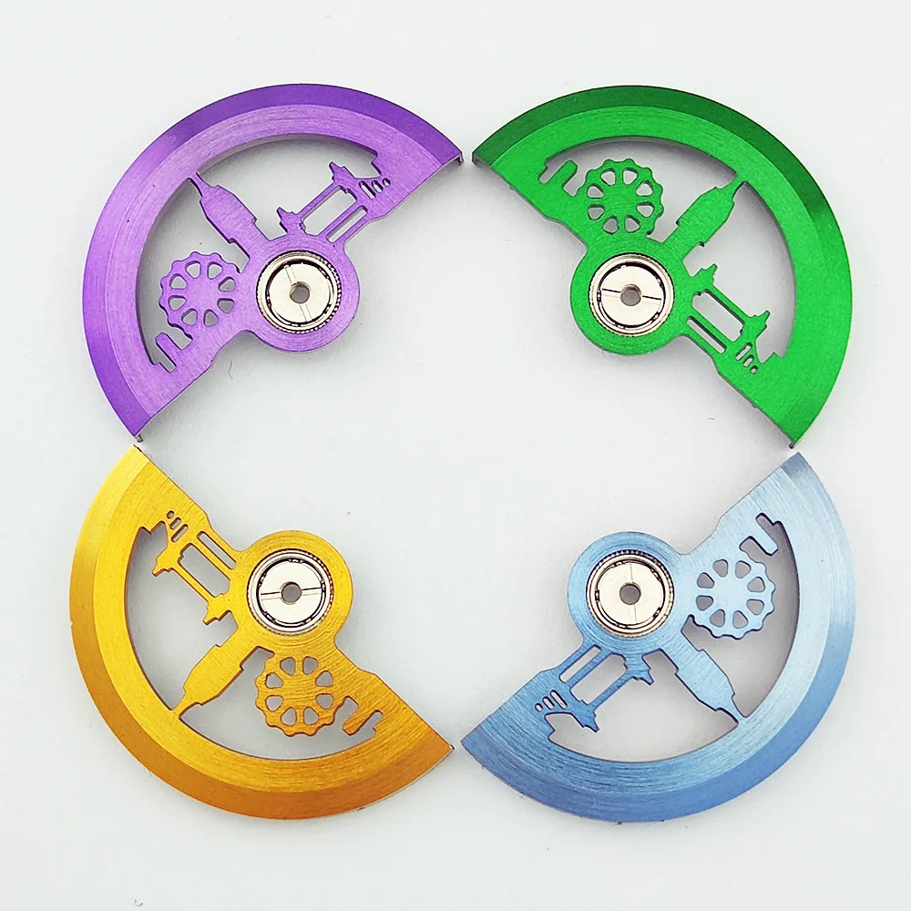 Rotores de peso oscilante modificado con rotor NH35 para movimiento mecánico NH34 NH35 NH36 martillos azul/dorado/verde/plata/oro rosa