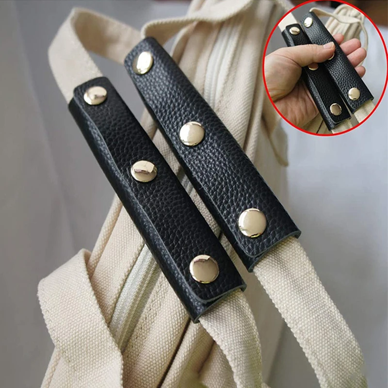 PU Leather Bag Handle Luggage Grip Protector Cover Anti-stroke Suitcase Tote Shoulder Strap Chains Bags Handle Wrap Accessories