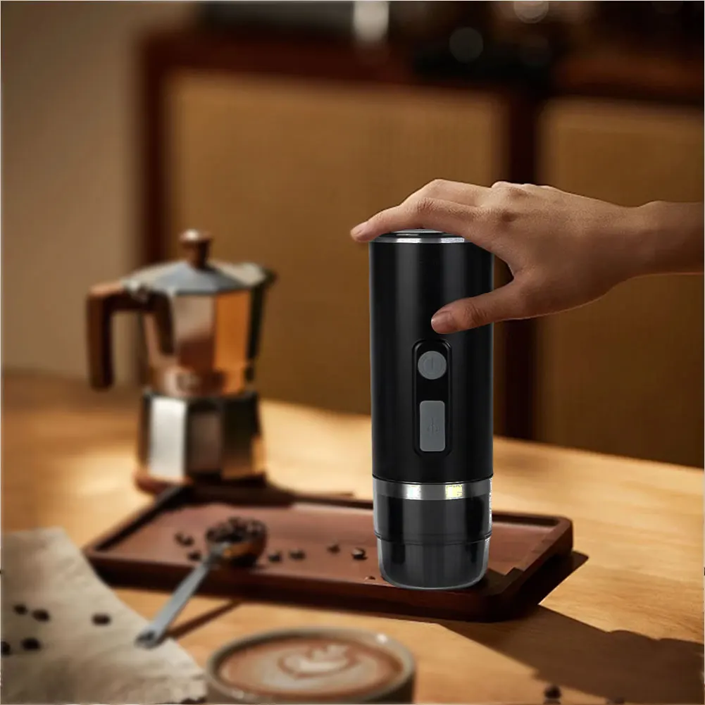 Pembuat kopi 3-in-1 Expresso cocok untuk Nespresso Dolce Gust kapsul/bubuk kopi elektrik Pot untuk mobil & rumah berkemah perjalanan