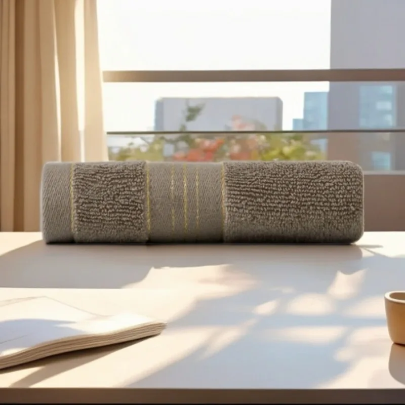 

2025 new gold wire cotton pure cotton towel bath towel set plain simple solid color bath towel