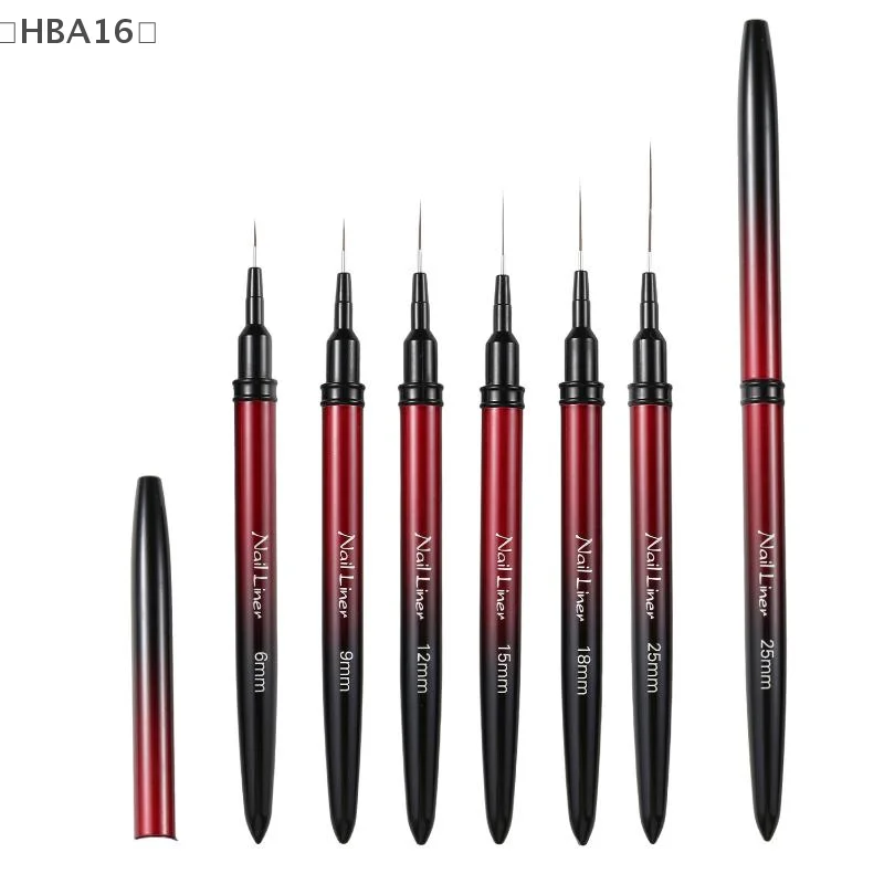 〔HBA16〕Nail Art Liner Brushes Gel Nail Brush Gel Nail Polish Painting Brush Drawing Nail Art Design Brush Pen