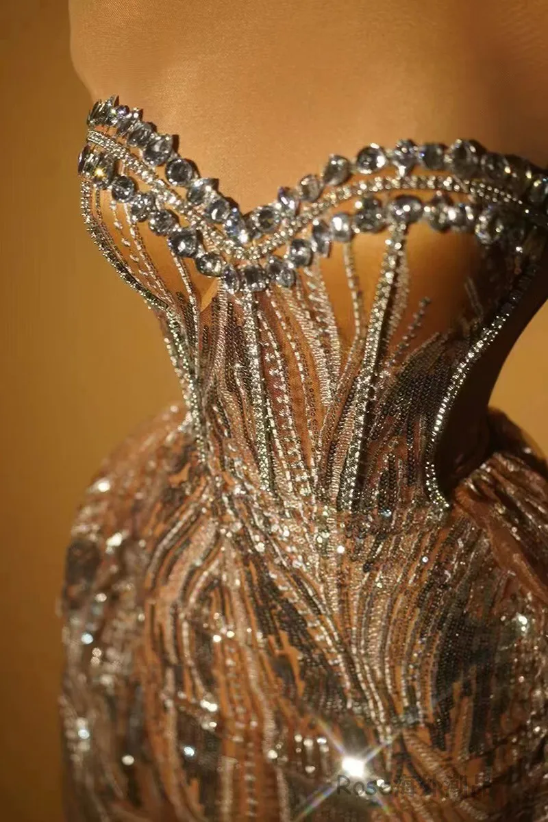 2025 Elegancki strój urodzinowy na studniówkę Sukienka wieczorowa Festiwal Sukienki imprezowe Kostium piosenkarza na scenę Gogo Clothes