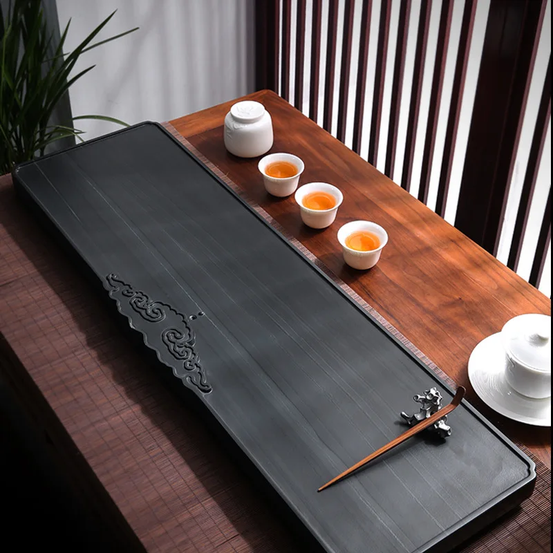 Huangting صينية الشاي اليشم مكتب المنزل الحجر بأكملها لإنشاء طاولة شاي حجرية بسيطة للاستخدام المنزلي