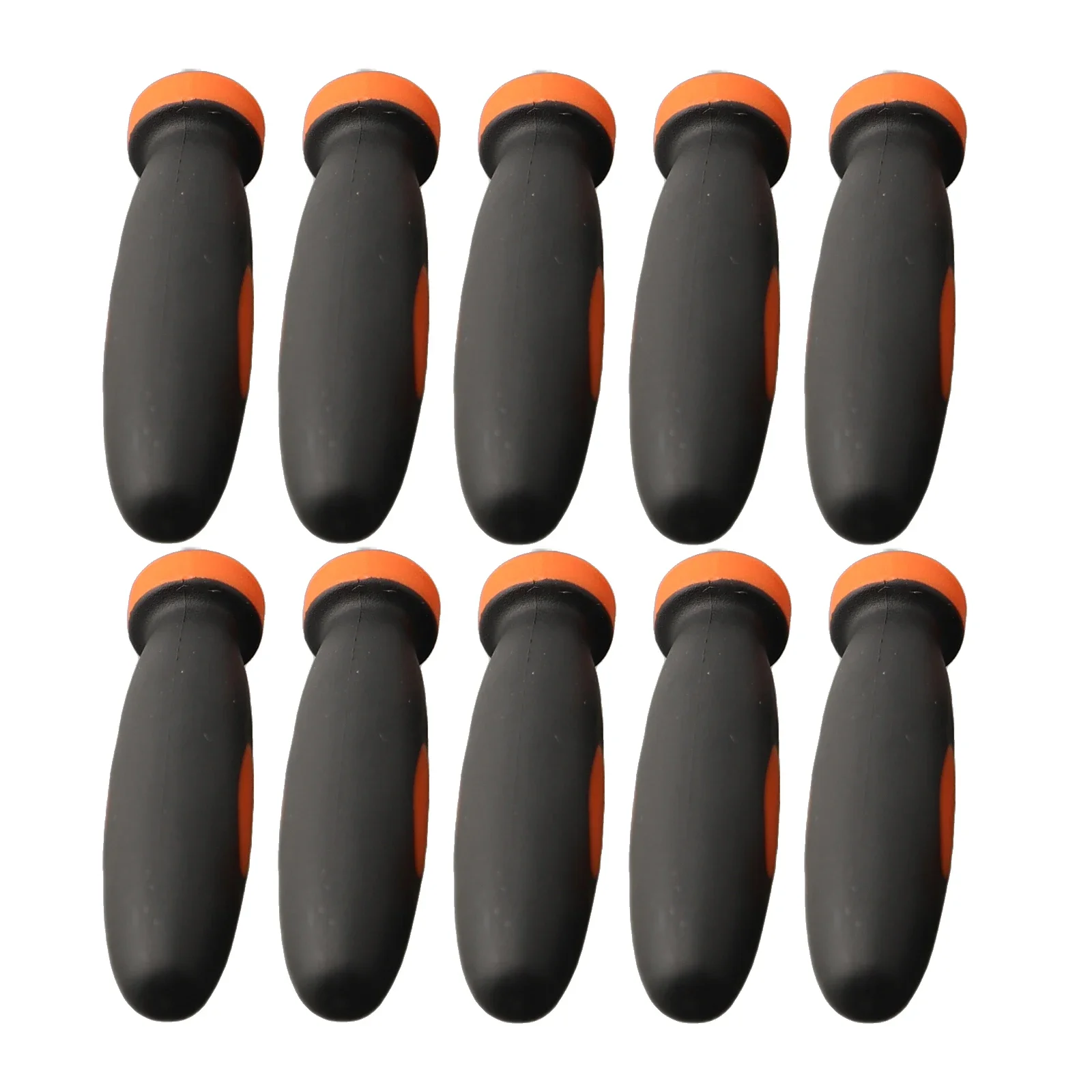 Rubber Files Handles Handles File Home Replacements Rubber Smooth 2.36Inch Accessories Black+Orange High Quality