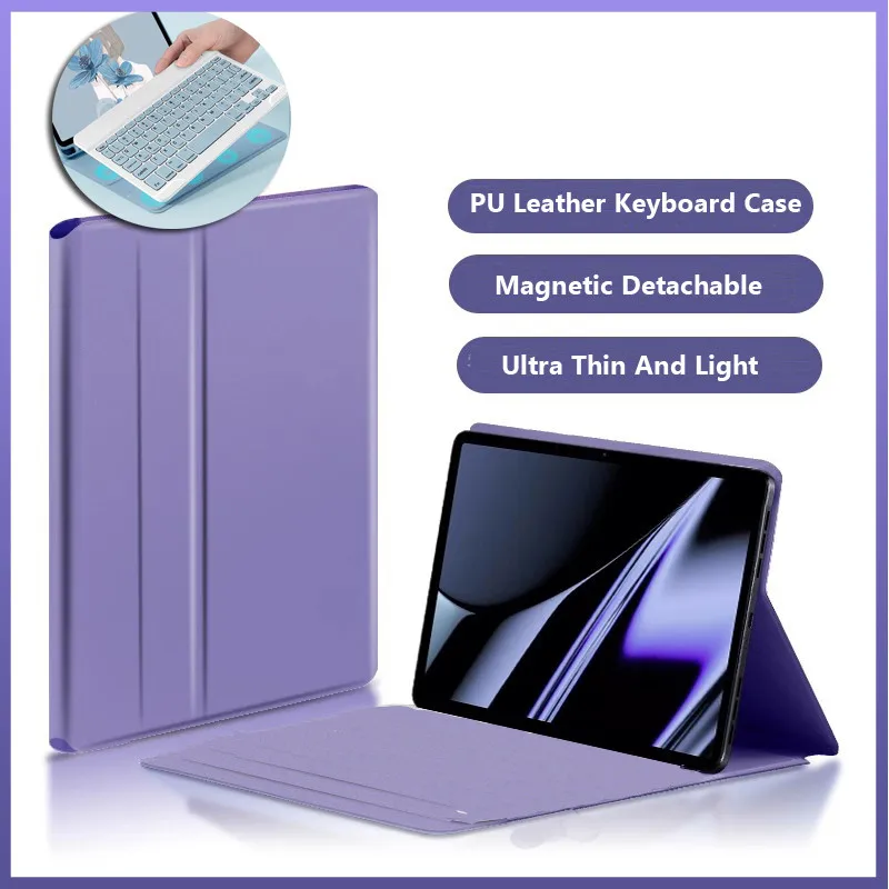 

Чехол с клавиатурой для Smausng Galaxy Tab A11 8,7 дюйма 2025 Tab A11 Plus 11 дюймов, чехол для планшета с умной магнитной клавиатурой, чехол из искусственной кожи