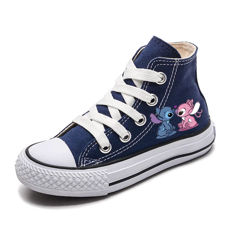 dsn Girl Kids Boys Kids Canvas Shoes Casual sneakers  Cartoon Lilo Stitch Sport Shoes Children Fashion Print Shoes Boys Tennis