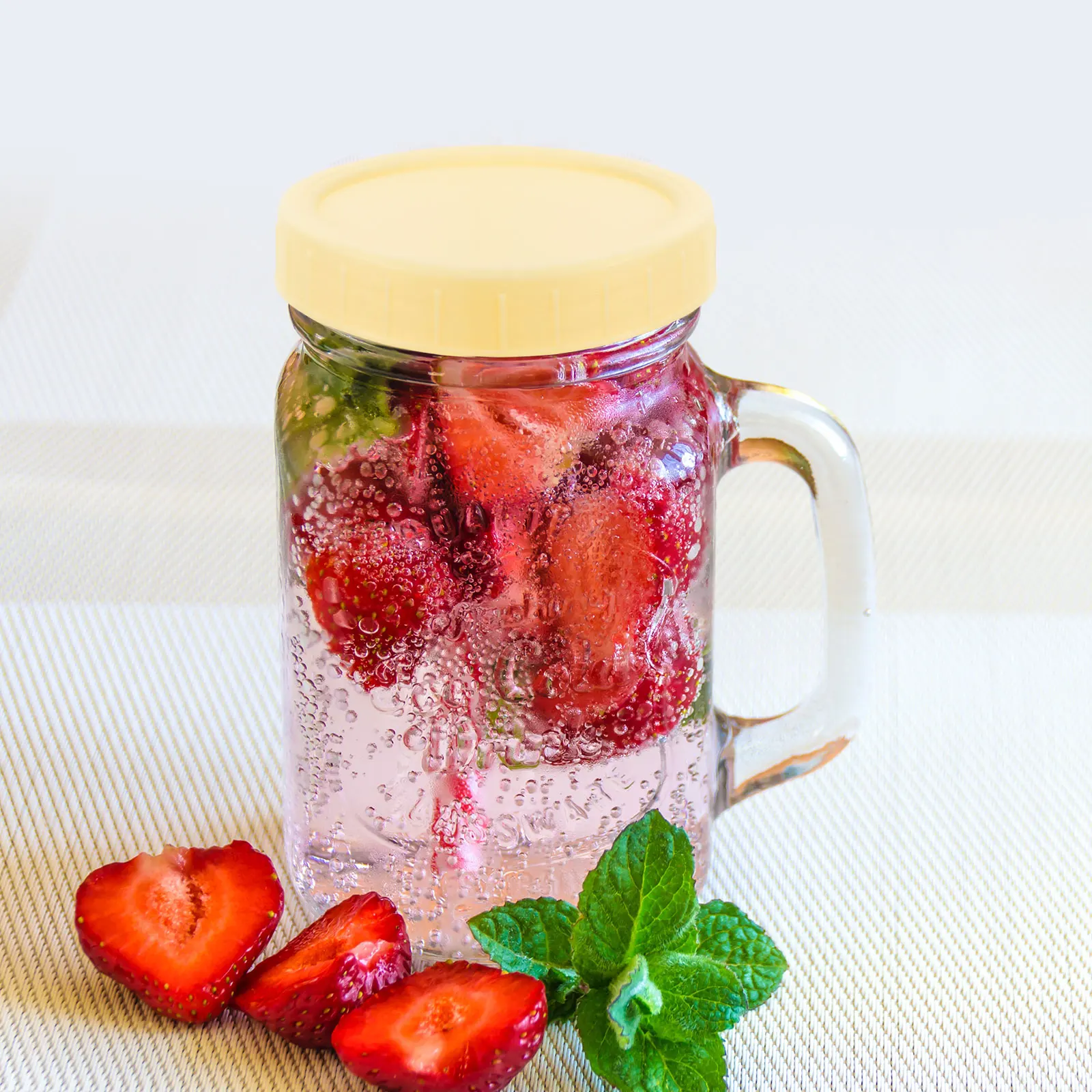 

10Pcs Plastic Jar Lids Wide Mouth Mason Jar Covers Leak Proof Sealing Storage Bottle Covers Reusable Lids for Bottles