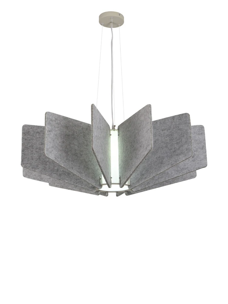 

Postmodern Art Gray Felt Pendant Lights Living Room Home Creative Lamp Design LED Hanging Lamps for Ceiling Cafe Decor Lustre