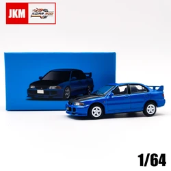 JKM 1/64 Model Car Lancer Evolution Alloy Diecast Toys Classic Super Racing Car Vehicle For Adults Collection Gifts