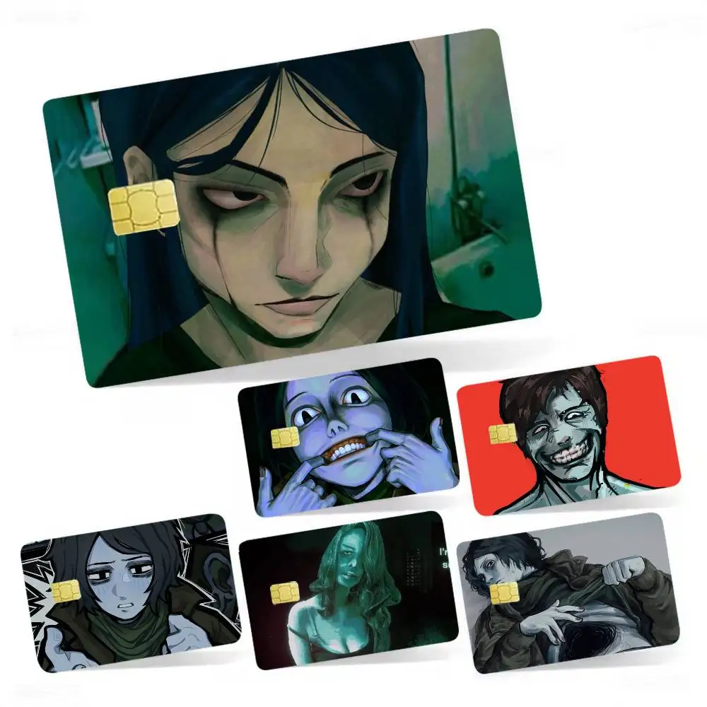 

No Im Not a H-Humans-S 4pcs 1Set Laser Holographic Sticker Skin Cover for Credit Bank Debit Card