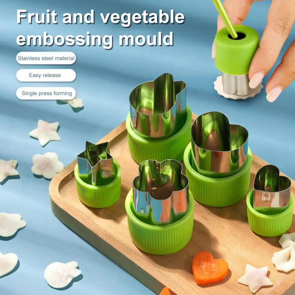 

Fruit Vegetable Cutter Shapes Set 12pcs Fruit Vegetable Cutter Shapes Set for Kids Baking Decorating Mini Cookie for Kitchen