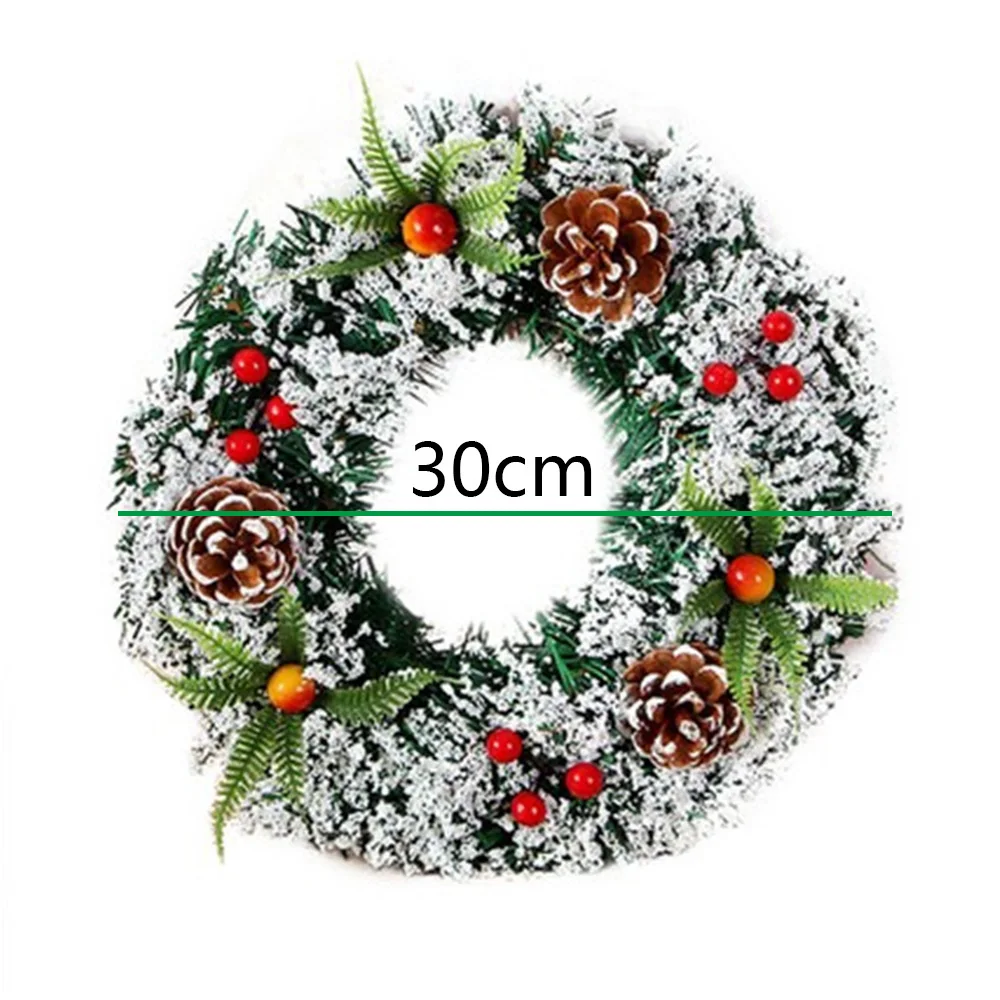 Christmas Wreath Christmas Large Wreath Door Wall Ornament Garland Decoration  2024 Halloween New Year Home Decor Navidad