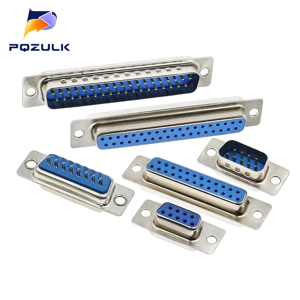 5PCS DB9 DB15 DB25 37 Female Male PCB Mount serial port Connector Solder Type D-Sub RS232 CONNECTORS 9pin socket Adapter FOR PCB