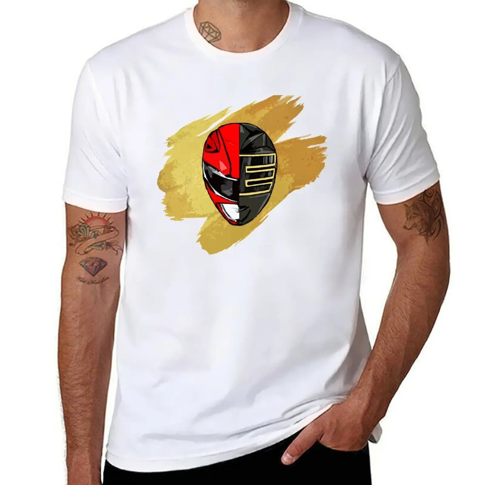 

Mighty Red Zeo Gold T-Shirt anime t shirts oversize man tshirt T-Shirt