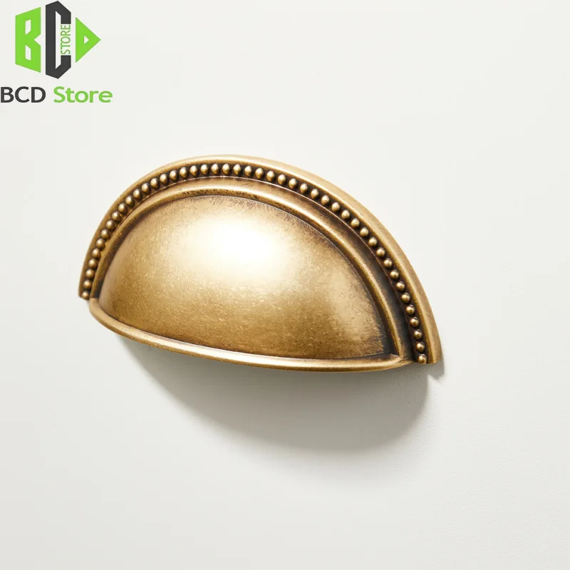 BCD-خزانة المطبخ الأمريكية تسحب مقابض درج نحاسي قذيفة صلبة ضوء فرنسي فاخر مقابض باب خزانة الملابس الأجهزة والأثاث