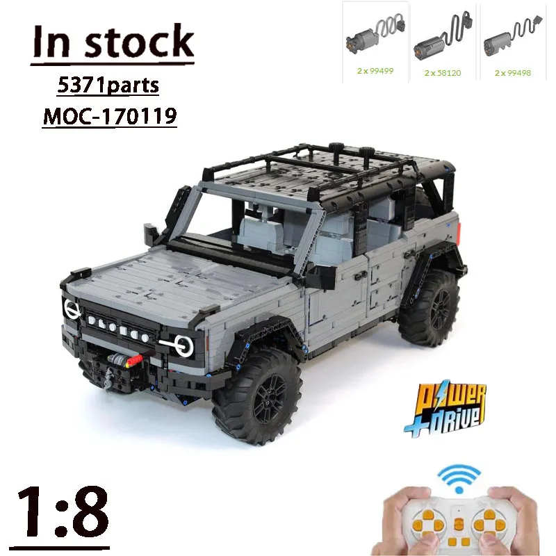 

New MOC-170119 Roadster1:8 - RC AssemblySplicing Building Block Model5371Building Block Parts MOC Creative Model Kids Toys Gifts