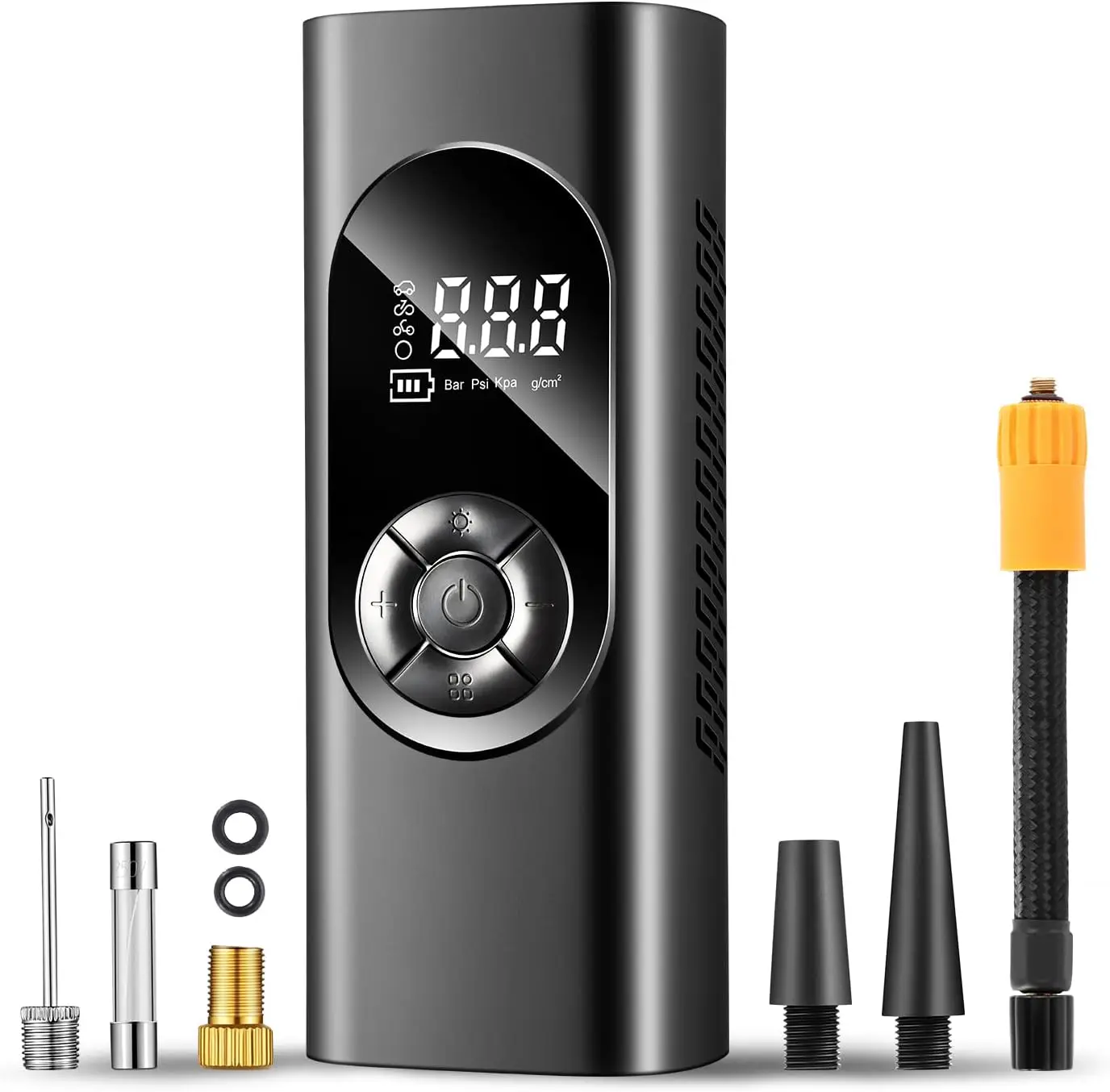 

TOOLS-00270 150 PSI Wireless Portable Air Pump Tire Inflator for Inflating Car, Truck & Motorcycle Tires, Balls