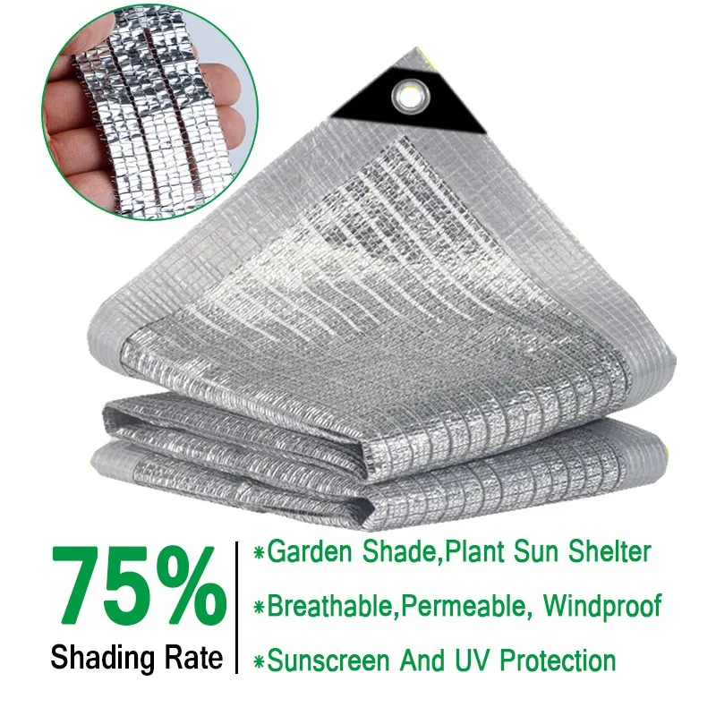 55–99 % Schattenrate, Aluminiumfolie, Sonnenschutznetz, Garten, Sonnenschutz, Segel, Garage, Markise, Pflanze, Sonnenschutz, Sichtschutz, Zaunnetz – Detail 16