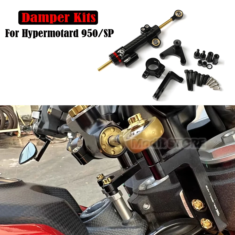 

New Motorcycle Accessories For Ducati Hypermotard 950 950 SP 2016-2019 Steering Damper Stabilizer Bracket Kit Red Black