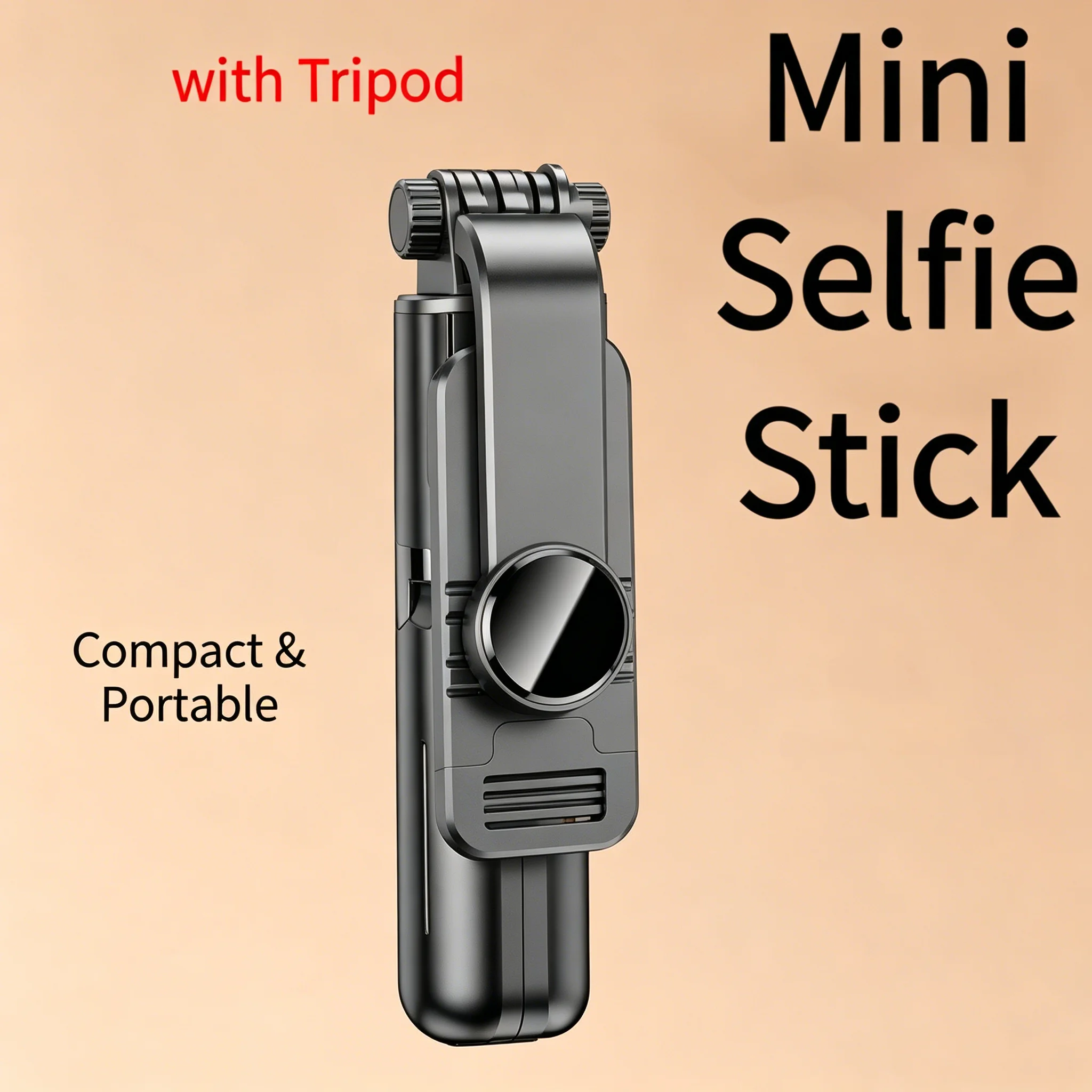 Portable Wireless Selfie Stick Extendable Tripod Stand With Bluetooth Remote for iPhone Android Vlog Live Streaming Bracket