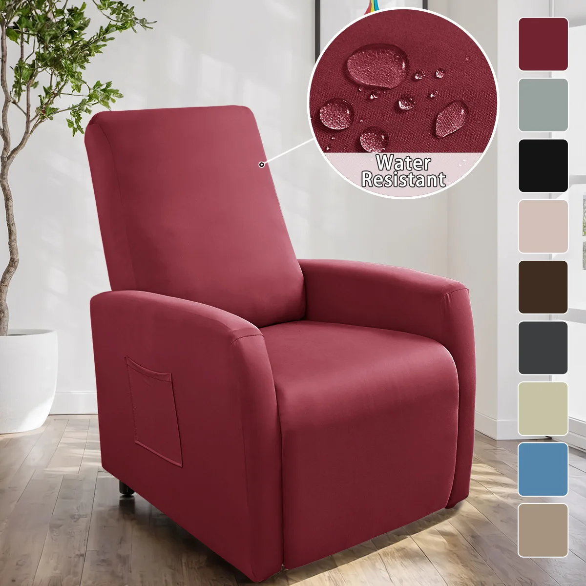 Wohnaccessoires, wasserdicht, Milchseide, Littel Chivas, Sofabezug, elastisch, einfarbig, Sofabezug, Stuhlbezug, Heimdekoration