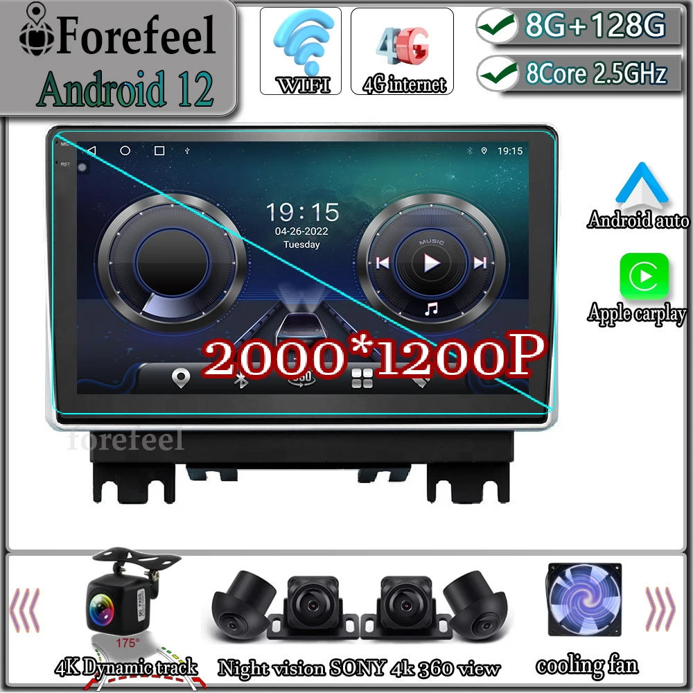 Android 12 For Changan Hunter F70 2019 - 2021 Multimedia Navigation GPS Video Autoradio Player Car Stereo Carplay Monitor Radio