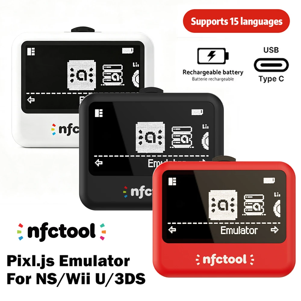 NFC Emulator Simulator With OLED Screen Bluetooth Intelligent Universal NFC Card Writer & Copier NFCTool for Switch 2/3DS/Wii U