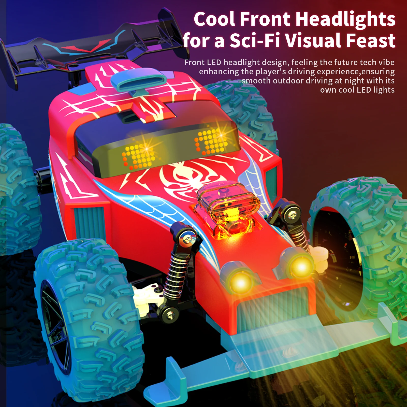 Coche de carreras Rc, vehículo de deriva, coche de Control remoto, 2,4g, escalada eléctrica, resistente a caídas, camión de alta velocidad, juguetes para niños, Navidad