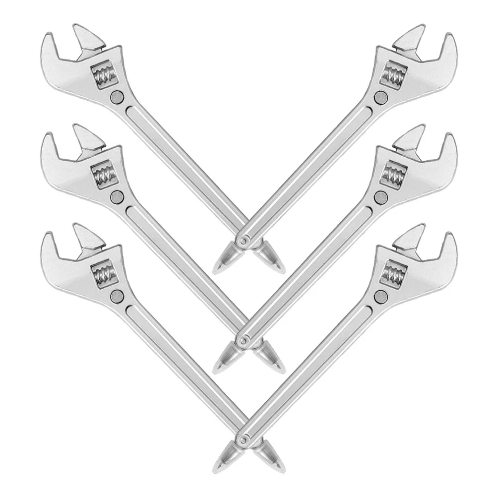 

6 шт. шариковые ручки в форме гаечного ключа, креативные портативные ручки для письма для студентов, подарки на вечеринку, гладкие письменные офисные принадлежности