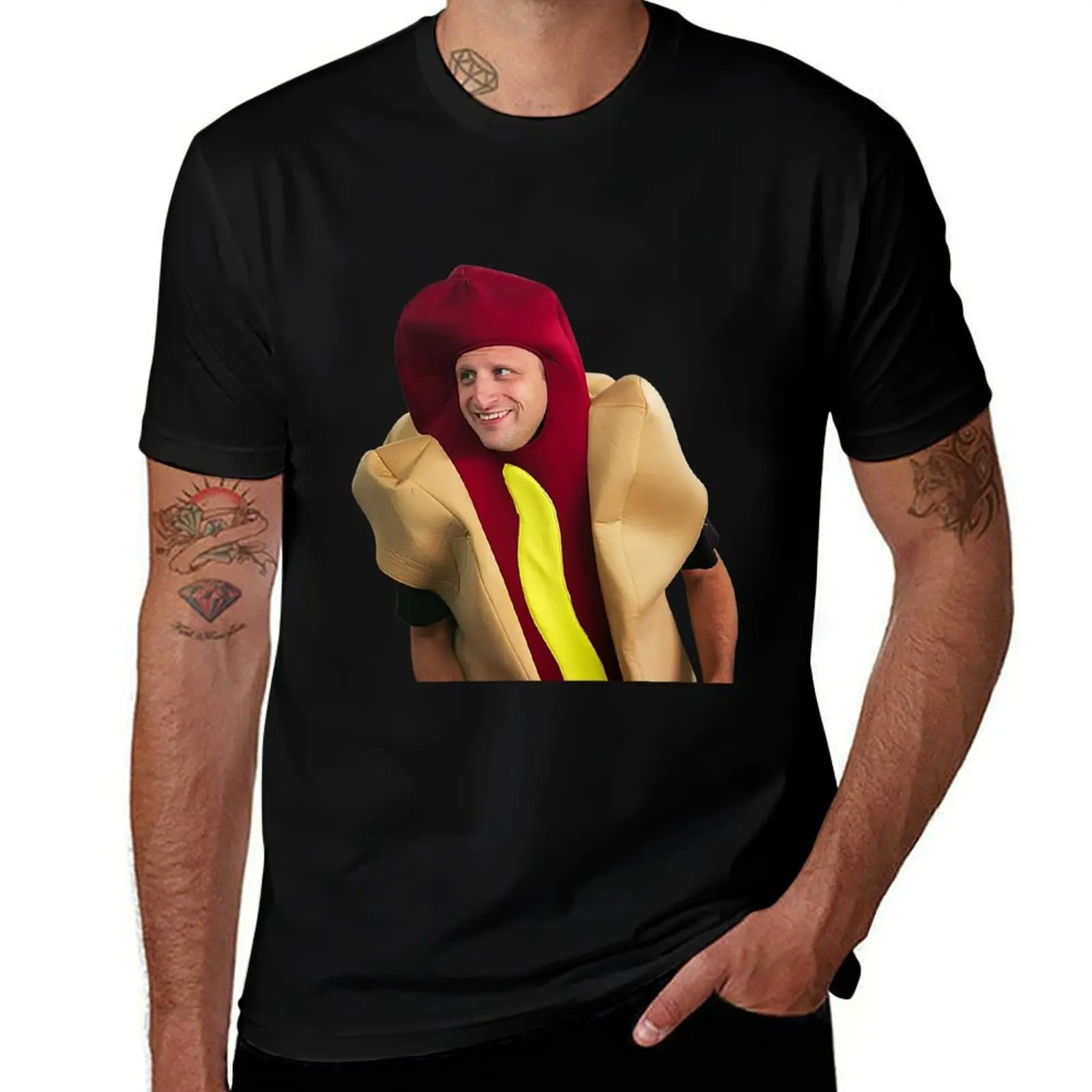 

I Think You Should Leave Hot Dog T-Shirt cotton tshirt 100% man tshirt g man t shirts for men T-Shirt
