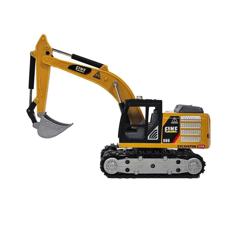 Neuer elektrischer ferngesteuerter Bagger, technisches Simulationsfahrzeug aus Legierung, Spielzeugauto, Bulldozer, Muldenkipper